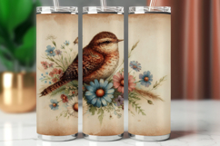 Tumbler Wrap 20 oz - floral bird Product Image 1