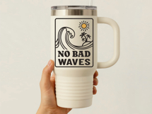 Coastal Ocean Wave Retro Surf SVG Product Image 7