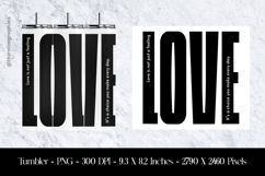 Love Tumbler Sublimation Design PNG Product Image 1