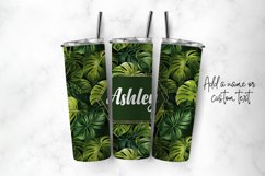 Monstera 20 oz Straight Skinny Tumbler Sublimation PNG Product Image 2
