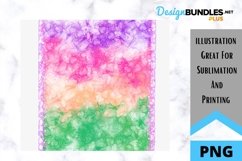 Sublimation Alcohol Ink Tumbler - Purple - Pink - Rainbow Product Image 2