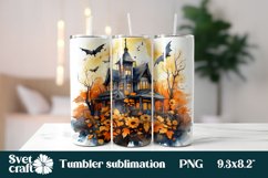Halloween tumbler sublimation | Sunflower tumbler design