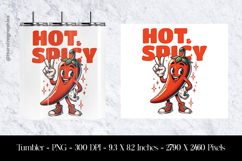 Hot Spicy Tumbler Sublimation Design Product Image 1