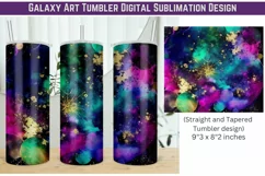 Galaxy Design | Tumbler Wrap Png | Abstract Digital Art Product Image 1