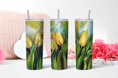 Tulip tumbler sublimation designs, Tulip sublimation Product Image 4
