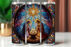 Tumbler Wrap 20 oz - stained glass nativity Product Image 1