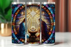 Tumbler Wrap 20 oz - stained glass nativity Product Image 1