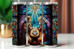 Tumbler Wrap 20 oz - stained glass nativity Product Image 1