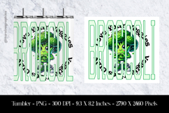 Broccoli Tumbler Sublimation Design PNG Product Image 1