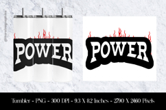 Power Tumbler Sublimation Design PNG Product Image 1