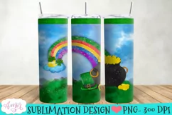 St. Patrick's Day tumbler wrap PNG for sublimation Product Image 2