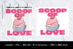 Scoop Of Love Tumbler Sublimation Design PNG Product Image 1