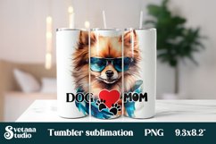 Dog mom tumbler wrap | Pomeranian tumbler sublimation