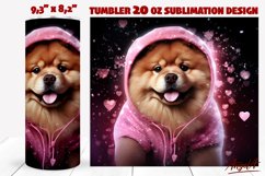 Funny Chow chow png / Dog tumbler sublimation / cute dog PNG Product Image 1