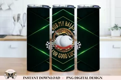 Funny Golf Player Tumbler Sublimation Wrap PNG Product Image 2