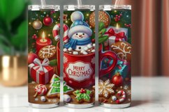 Tumbler Wrap 20 oz - marshmallow snowman Product Image 1