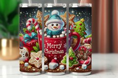 Tumbler Wrap 20 oz - marshmallow snowman Product Image 1