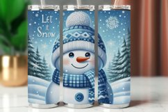 Tumbler Wrap 20 oz - snowman let it snow Product Image 1