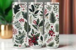 Tumbler Wrap 20 oz - christmas foliage Product Image 1