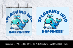 Splashing Inti Happiness Tumbler Sublimation Design PNG Product Image 1