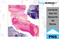 Sublimation Alcohol Ink Tumbler - Purple and Pink Alcohol Product Image 2