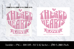 The Red Hearts Love Tumbler Sublimation Design PNG Product Image 1