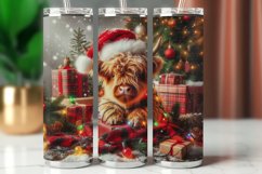 Tumbler Wrap 20 oz - tangled string lamp highland cow Product Image 1