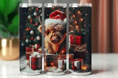 Tumbler Wrap 20 oz - tangled string lamp highland cow Product Image 1