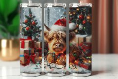 Tumbler Wrap 20 oz - tangled string lamp highland cow Product Image 1