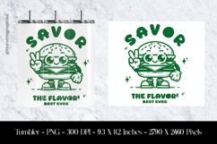 Savor The Flavor Best Ever Tumbler Sublimation Design Product Image 1