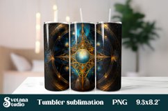 Mystic star tumbler wrap design | Fortune teller tumbler