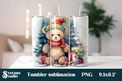 Bear tumbler PNG | Christmas bear tumbler 