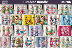 Spring Tumbler Bundle | Mother's Day Tumbler Sublimation Product Image 1