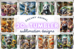 Cute Animal Tumbler Wrap Sublimation Bundle Product Image 1