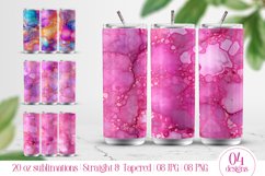 Alcohol Ink tumbler wrap, tumbler sublimation Product Image 1