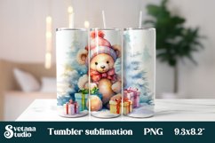 Christmas bear tumbler | Bear tumbler design