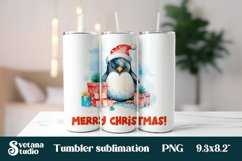 Christmas tumbler sublimation | Penguin sublimation