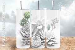 3D tumbler wrap BUNDLE, 3D flowers tumbler design Product Image 9