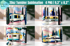 Camping Tumbler Sublimation | Camping Tumbler Wrap Product Image 1