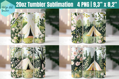 Camping Tumbler Sublimation | Camping Tumbler Wrap Product Image 1