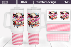 Valentine Cow Tumbler 40 Oz | Valentines Day Tumbler 40 oz Product Image 1