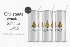 Merry Christmas Tumbler Sublimation | 20 oz Tumbler Wrap Product Image 1