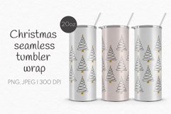 Christmas Tree Tumbler Sublimation | 20 oz Tumbler Wrap Product Image 1
