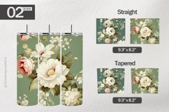 Blooming Flowers Tumbler Wrap| Tumbler Sublimation Wrap Product Image 1