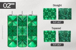 Emerald Green Tumbler Wrap| Tumbler Sublimation Wrap Product Image 1