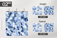 Pixelated camo Tumbler Wrap| Tumbler Sublimation Wrap Product Image 1