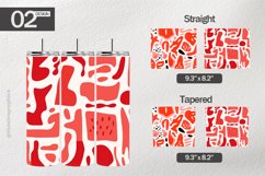 Red Abstract Tumbler Wrap| Tumbler Sublimation Wrap Product Image 1