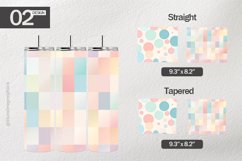 Pastel Shades Tumbler Wrap| Tumbler Sublimation Wrap Product Image 1