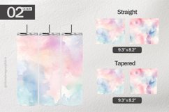 Watercolor Pastel Tumbler Wrap| Tumbler Sublimation Wrap Product Image 1
