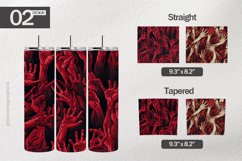 Scary Hand Tumbler Wrap| Tumbler Sublimation Wrap Product Image 1